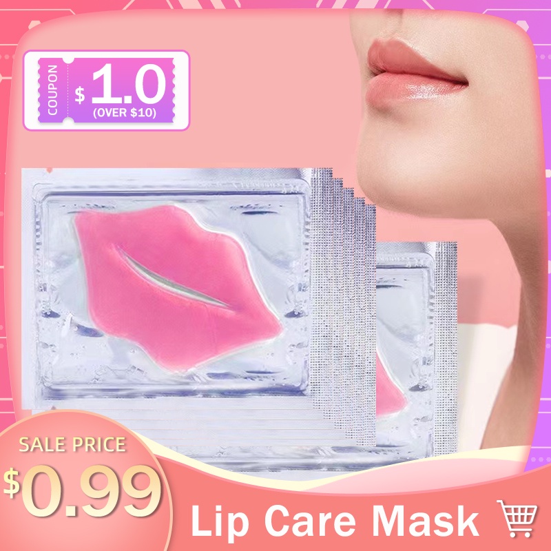 Beauty Super Lip Plumper Pink Crystal Collagen Lip Mask Patches