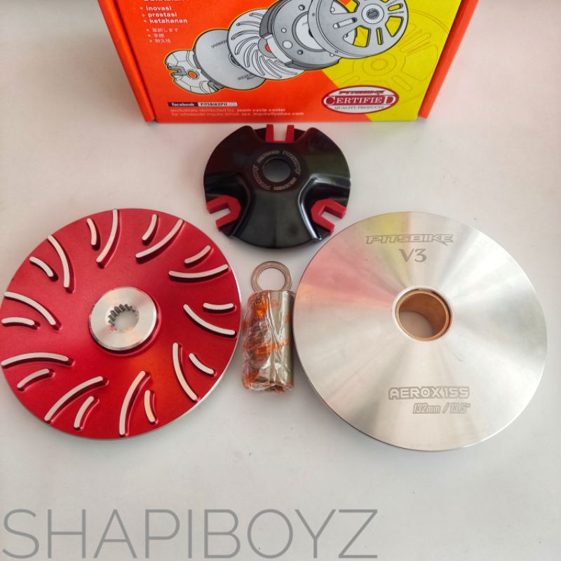 PITSBIKE PULLEY SET for AEROX 155 132mm V3 Shopee Philippines