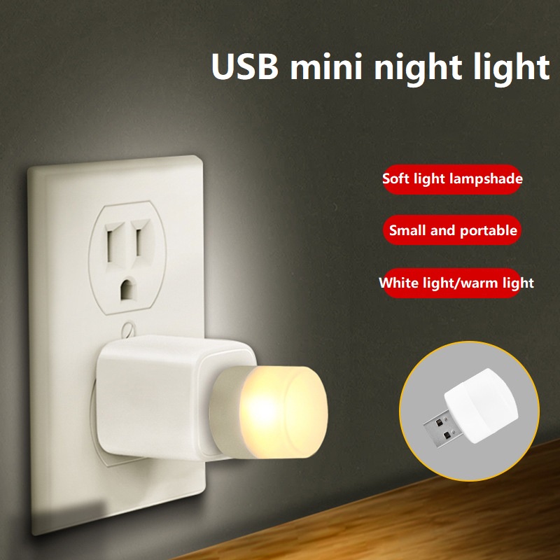LED portable night light USB room dormitory eye protection small table ...