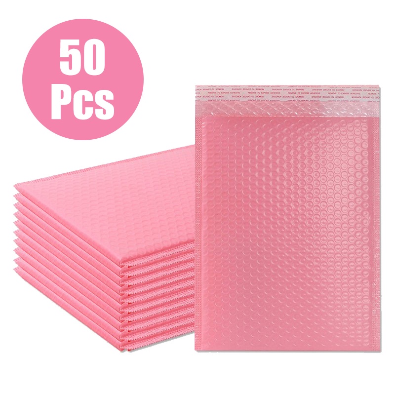 13x15cm Pink Bubble Mailer Envelope Pink Bubble Wrap Mailer Courier Bag