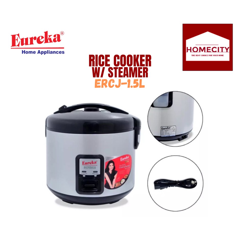 EUREKA RICE COOKER ERCJ1.5L WITH STEAMER COLOR/DESIGN VARIATION