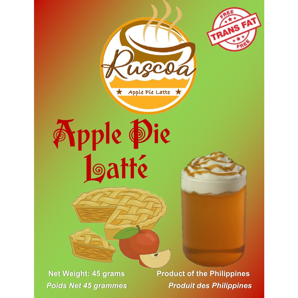 RUSCOA APPLE PIE LATTÉ INSTANT MIX - BEST SELLER & SUPER DELICIOUS ...