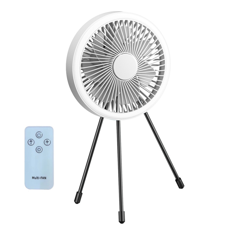 6)ZPortable 3 Speed Charging Table Fan Remote Control Desk Fan Camping