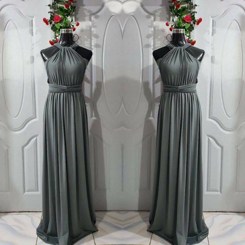 Silver gray infinity clearance dress