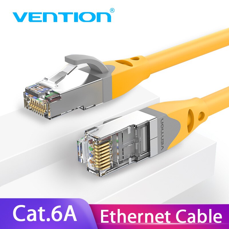 Vention Cat6A Cable Double Shielded RJ45 10Gbps High Speed