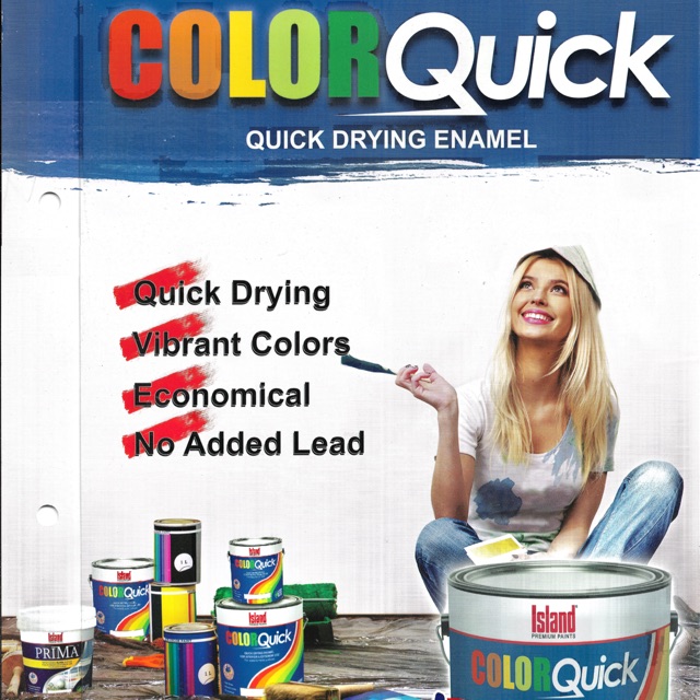 QDE (Quick Drying Enamel) LITER SIZE Wood and Metal Surfaces