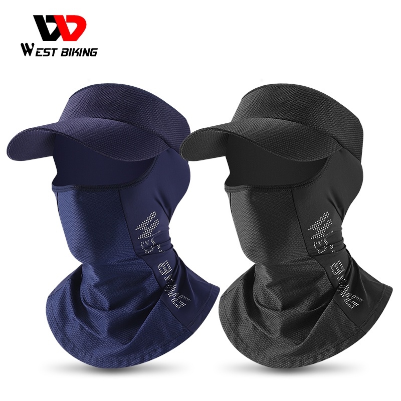 WEST BIKING Summer Riding Cap UV Protection Full Face Mask Breathable