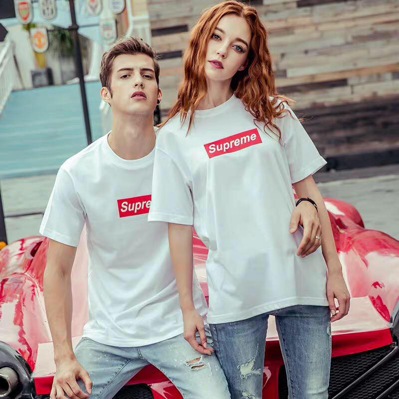 Supreme t shirt on sale couple