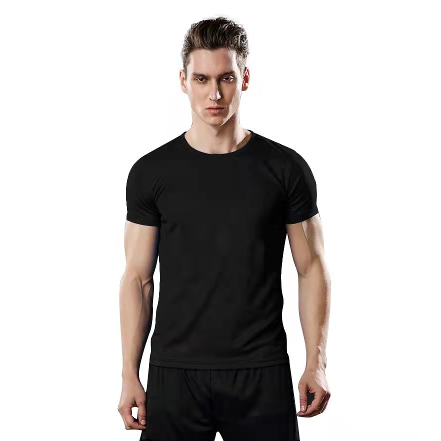 SIMPLE dri fit T-shirt Unisex BLACK color round neck T-shirt | Shopee ...
