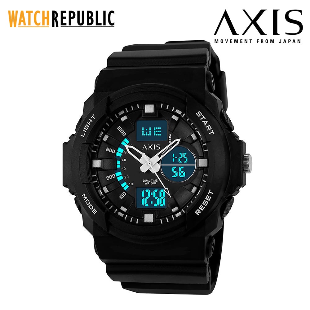 Axis Sports Black Rubber Digital Watch For Men AP1346-0202 | Shopee ...