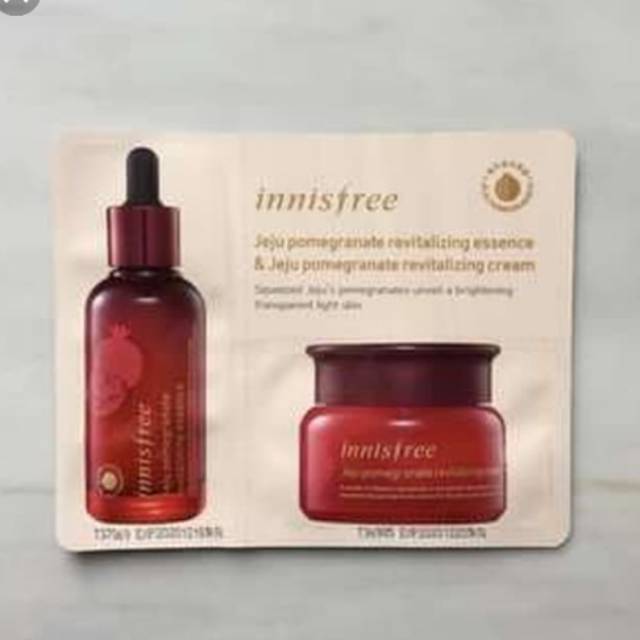 Innisfree kit jeju pomegranate revitalizing essence & cream