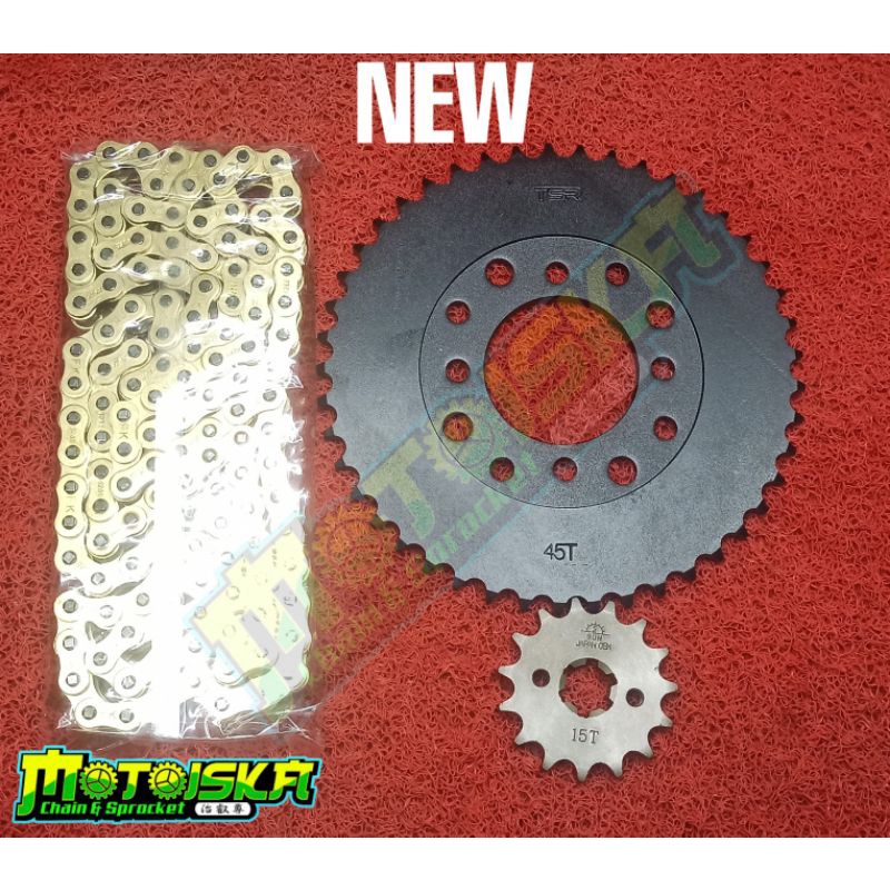 Suzuki Gixxer 155 carb Fi Chain Sprocket Set Shopee Philippines
