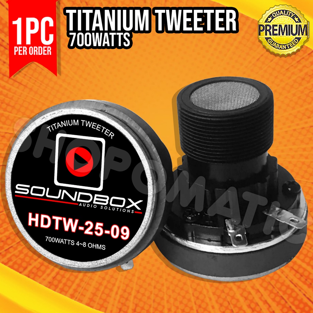 Universal Titanium Tweeter 700W Big Magnet Heavy Duty SOUNDBOX | Shopee ...