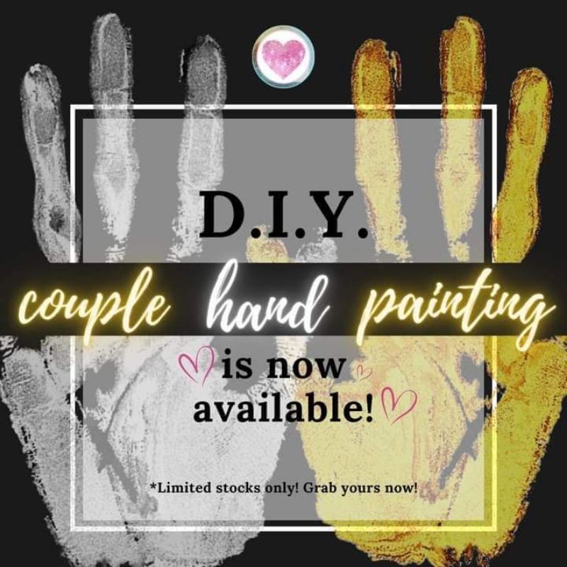 D. I. Y. Couple Hand Painting Kit Perfect Gift Ideas for