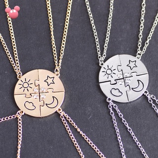 4 piece deals best friend necklace