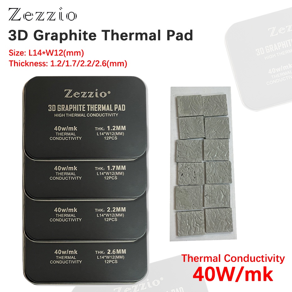 Zezzio 40W/m.k 3D Graphite Thermal Pad 3090/3080 Memory Thermal ...