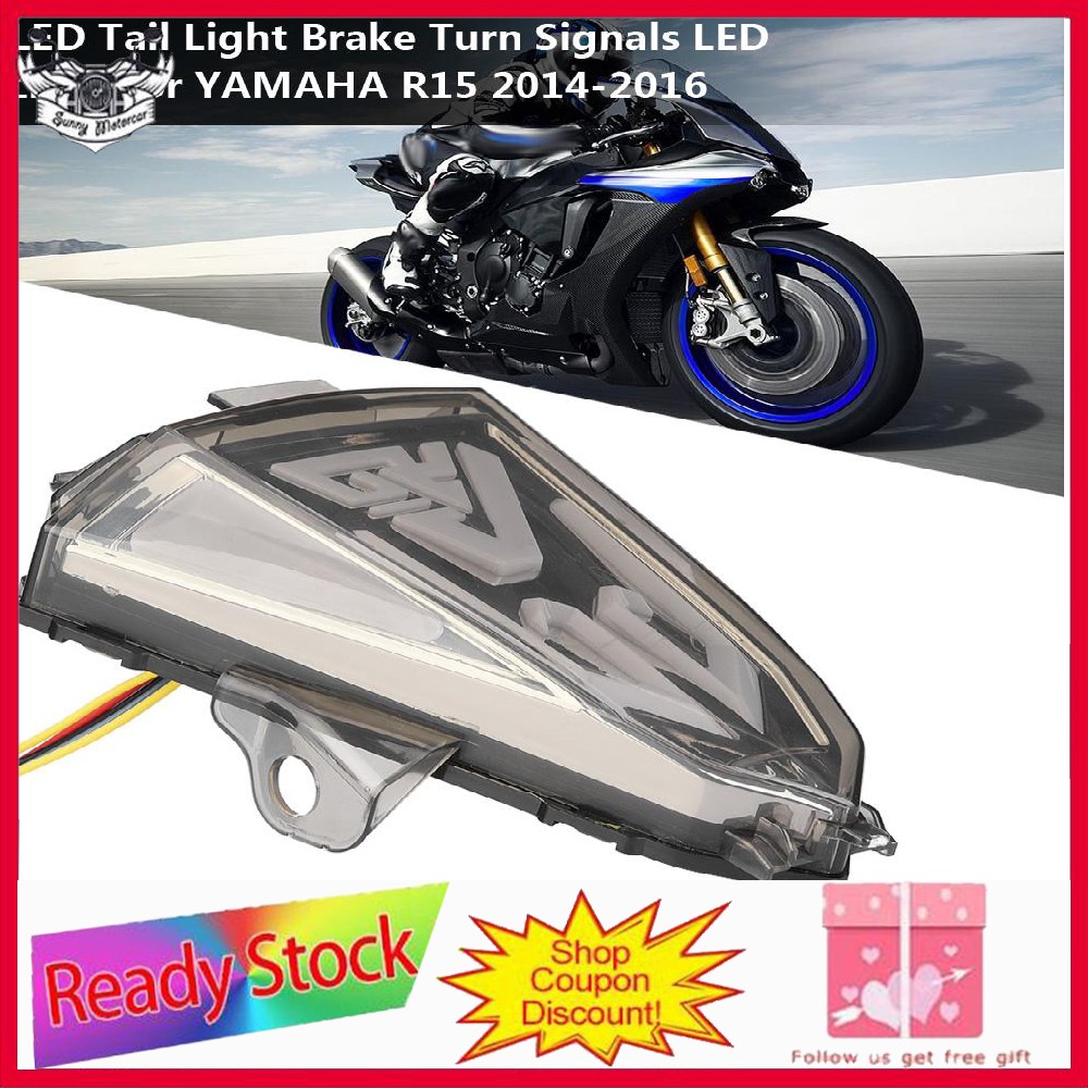 Ready LED Tail Light Brake Turn Signals for YAMAHA R15 | Shopee Philippines