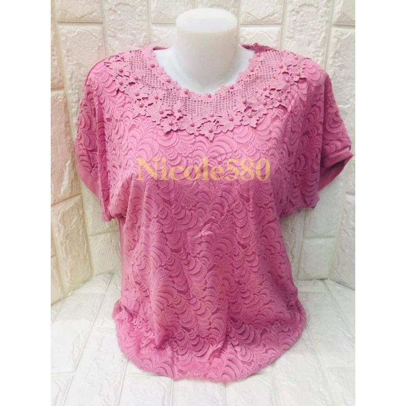 Plus Size Formal Blouse Tops Short Sleeve Women’s Tops Casual Lace