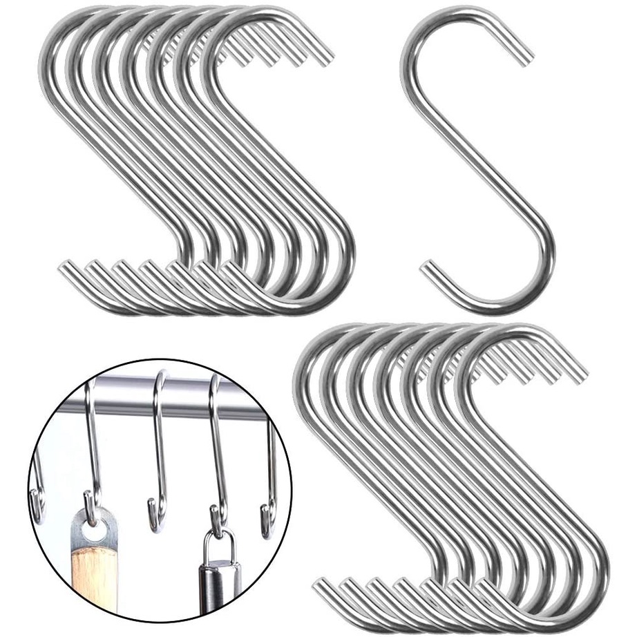 S-hook / s shape hook 10pcs. | Shopee Philippines