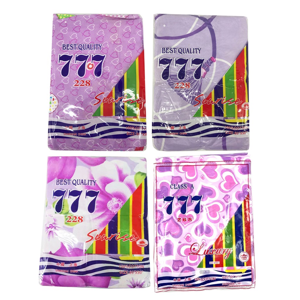 777 Blanket Kumot Single Double 100 Cotton Shopee Philippines