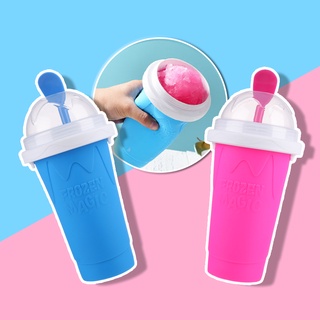 DIY Slushie Maker Cup - TIK TOK Quick Frozen Magic Cup, Double Layers  Slushie Cup, DIY Homemade Squeeze Icy Cup, Fasting Cooling Make And Serve  Slushy