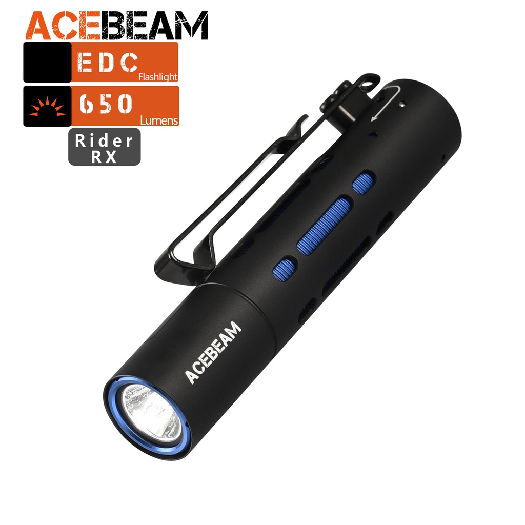 ACEBEAM Rider RX Pocket EDC Flashlight 650 Lumens AA Flashlight 90