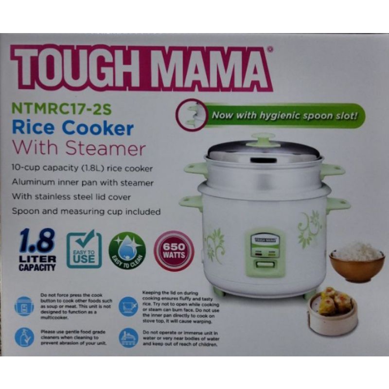 Tough Mama 1.8L Rice Cooker NTMRC151G Shopee Philippines