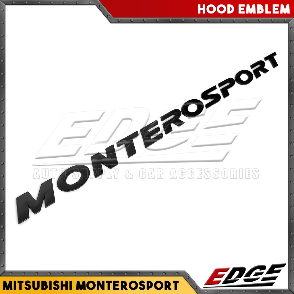 MONTERO SPORT Hood Emblem // mitsubishi adhesive ready stickon logo
