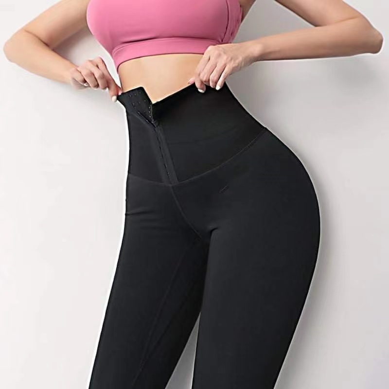 Womens Corset Leggings High Waist Tights Yoga Pants Fitness Gym Workout  Seamless Sports Leggings