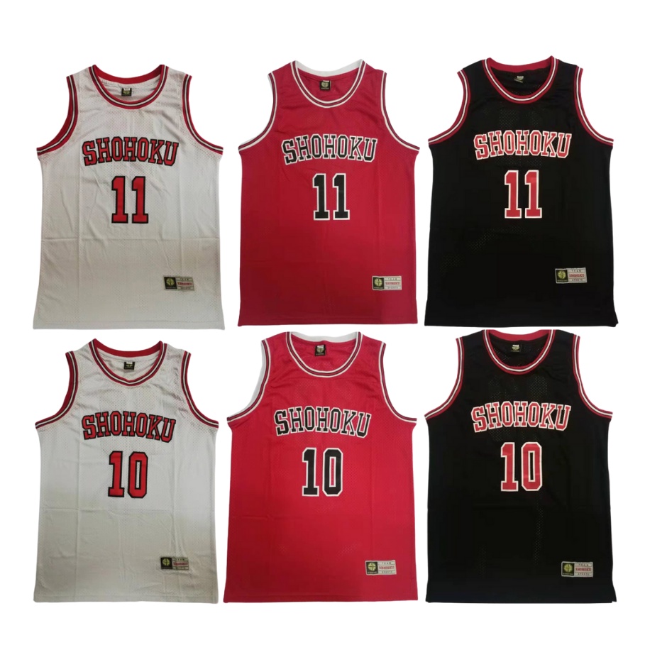 SLAMDUNK TEAM SHOHOKU RETRO JERSEY HIGH QUALITY RUKAWA AND SAKURAGI ...