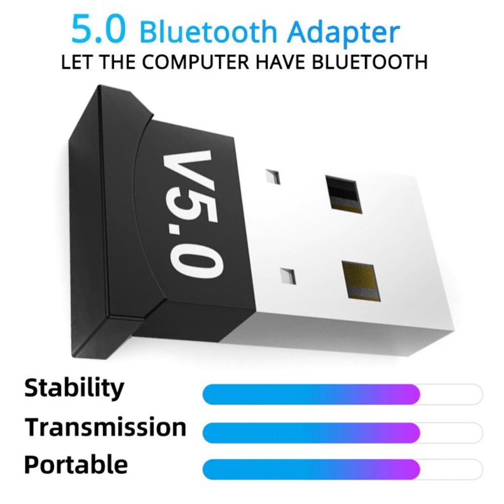 Wireless 5.0 USB Bluetooth Audio Sender Adapter For PC Computer Laptop ...