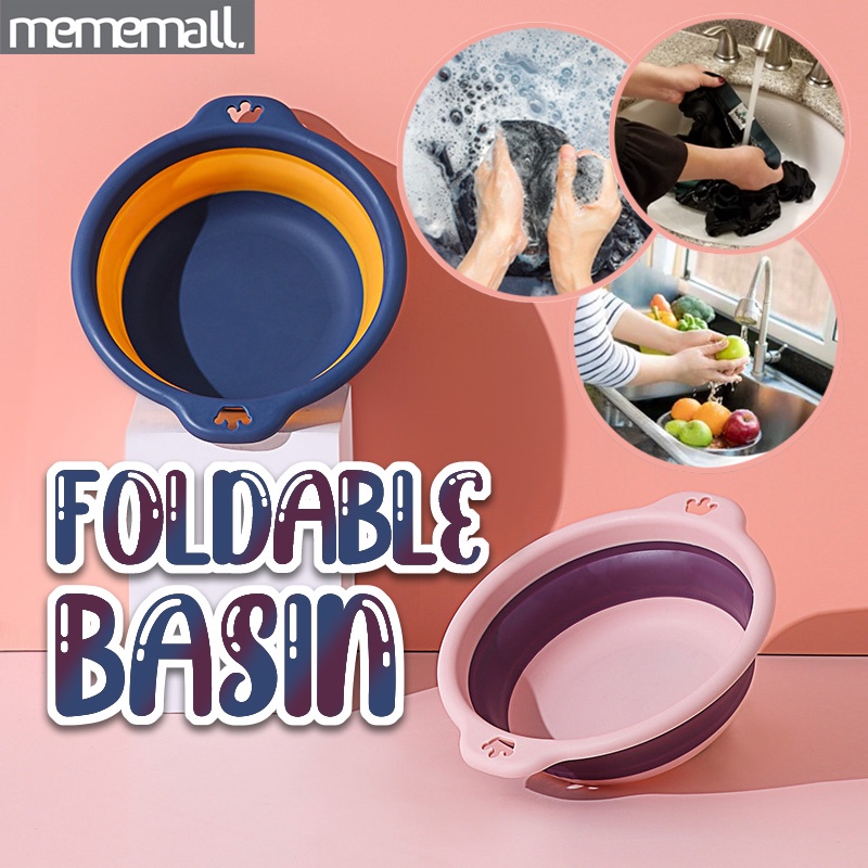 Folding Basin With Hook Washbasin Multi-Functional Portable Telescopic ...
