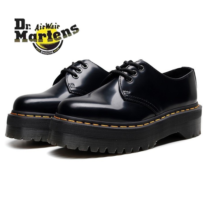 Dr. 1461 Quad Genuine Leather Women Martin Shoes Lace Up Women's Casual ...