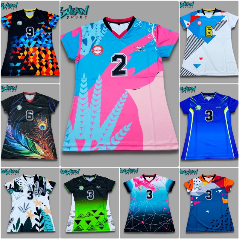 Volleyball T Shirt Full Sublimation Customize Name and Number ...