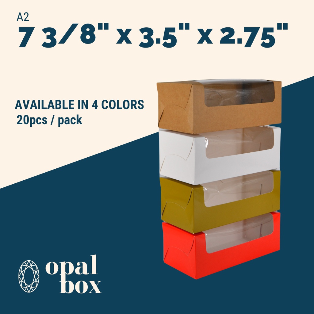 Opalbox | 7.4x3.5x2.75 Small Loaf Box Laminated | Shopee Philippines