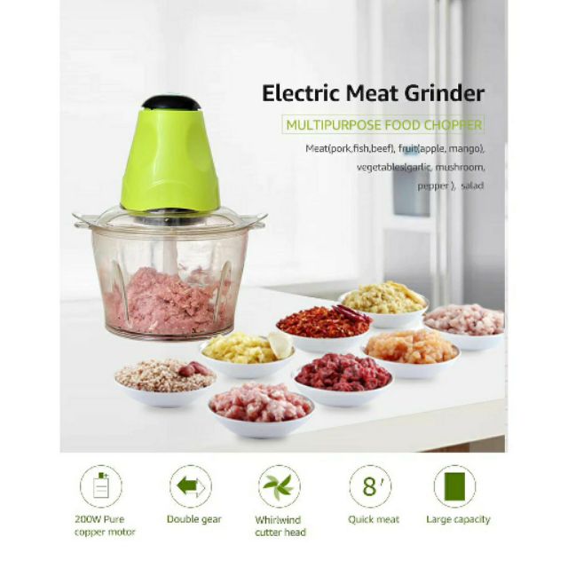 Electric Food Processor Vegetable Chopper Meat Grinder PH