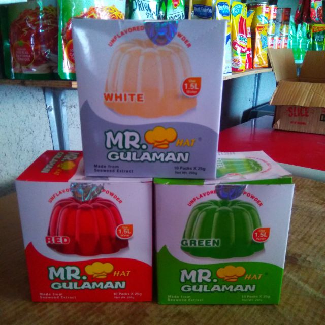 Mr. Gulaman Unflavored Gelatin Powder (25g) Shopee Philippines