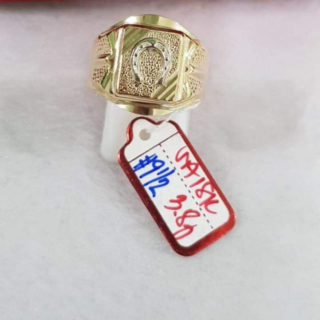 Mens ring 18k saudi outlet gold