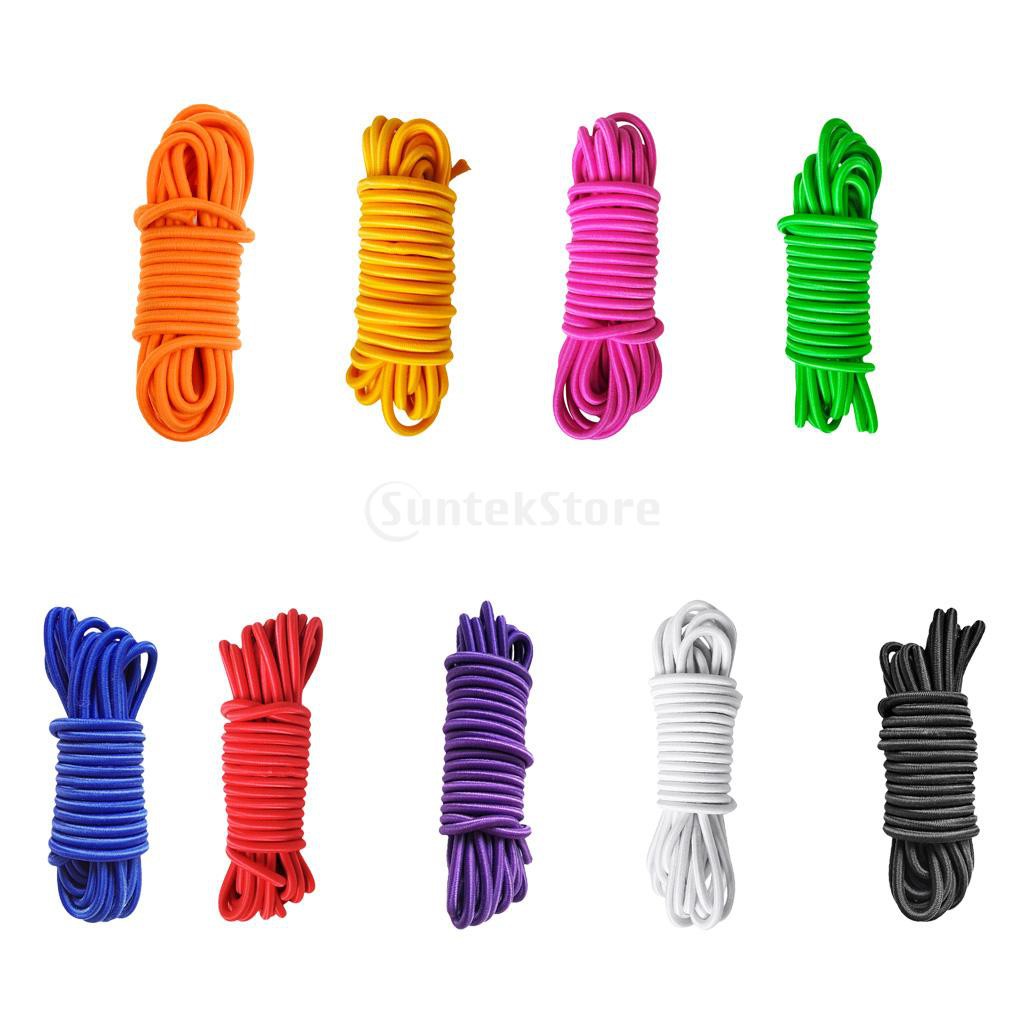 4mm x 5m Bungee Cord Elastic Shock Cord Rope Tie Down for Boat Trailers ...