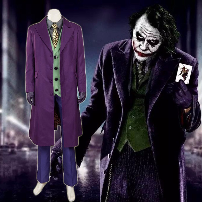 ♠ Christmas Horror Prom Batman Dark Knight COS Costume Heathley Joker ...