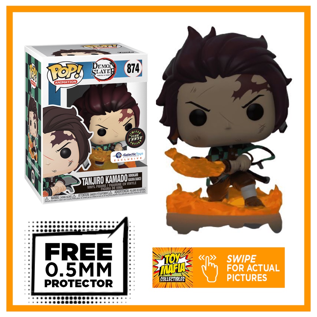 Tanjiro Kamado Chase Glow In The Dark - Demon Slayer Funko Pop ...