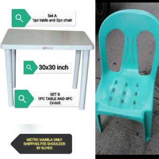 Uratex table and discount chair