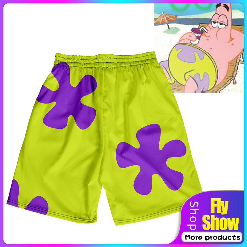 3D Anime Patrick Star Board Shorts Trunks Summer New Quick Dry Beach Swiming Men Hip Hop Short Pants Costume Swimming Clothes Shopee Philippines