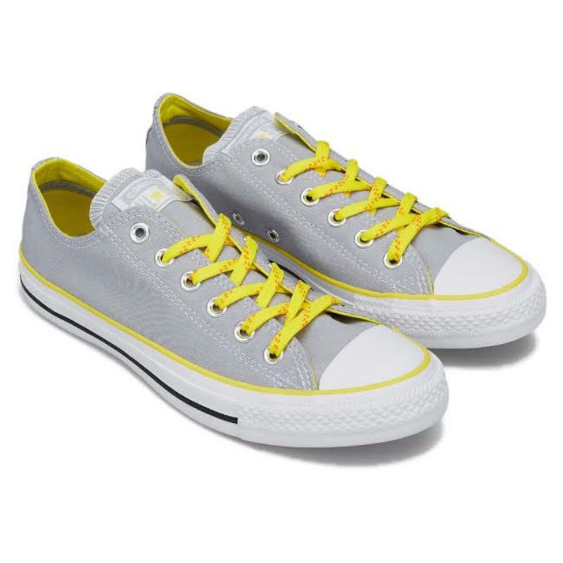 Grey and 2024 yellow converse