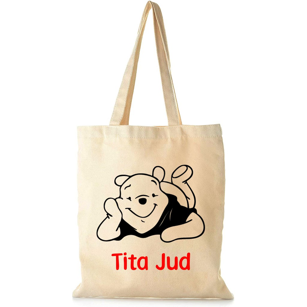 Winnie the pooh canvas tote online bag