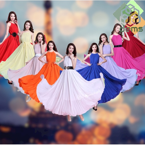 Colorful clearance chiffon dresses