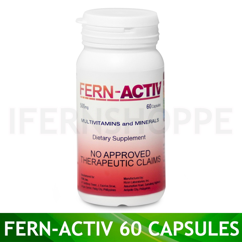 Fern-Activ Capsule 60 Pieces Vitamin B Multivitamins And Minerals ...