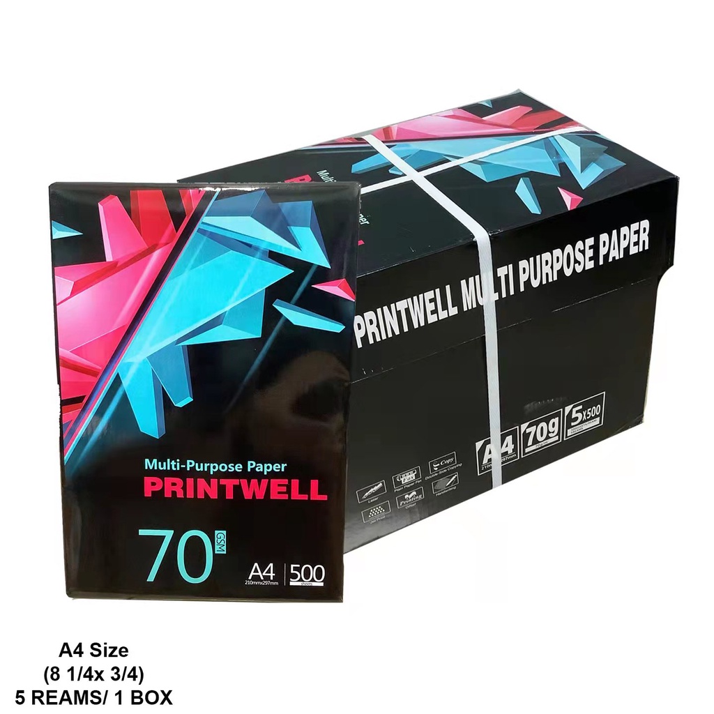Bond Paper A4 Size For Office And School Supplies 1 Box/5 Reams 500 Sheets/Box Shopee Philippines