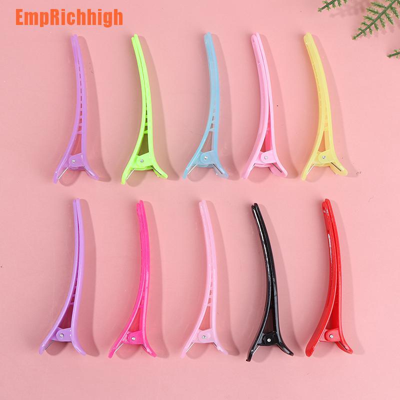 {QrhYK>} 10Pcs/Set Professional Basic Hair Grip Clips Sectioning Salon ...