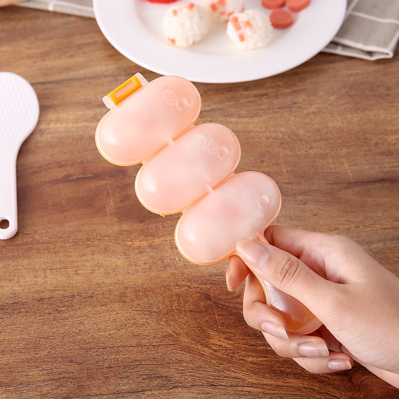 Rice Ball Molds with Mini Rice Scoop Creative DIY Onigiri Shakers ...